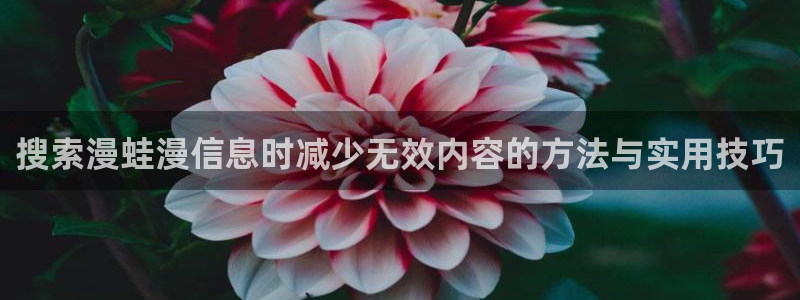 漫画免费看作品目录:搜索漫蛙漫信息时减少无效内容的方法与实用技巧